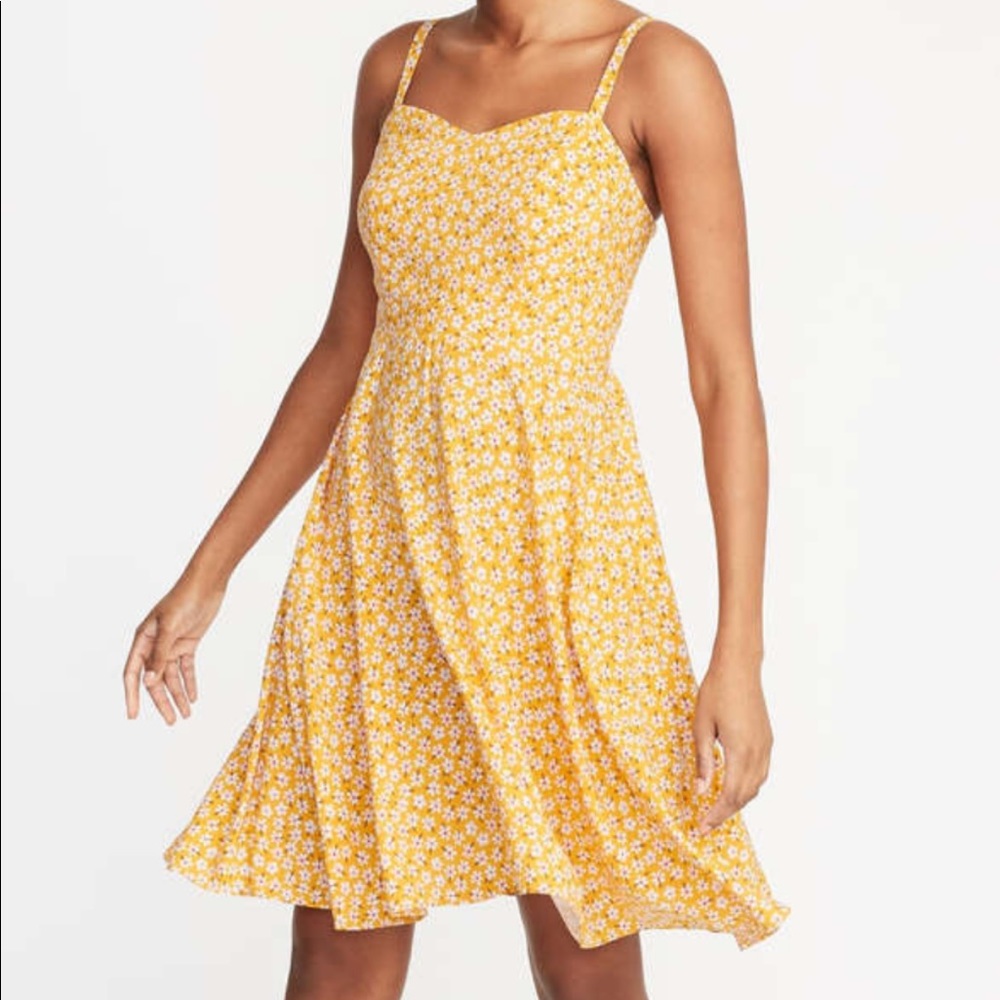 Yellow Floral Dress